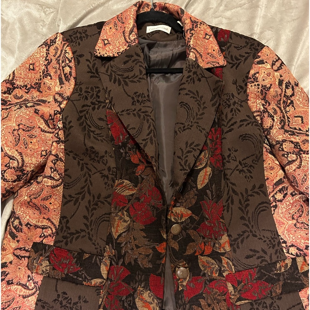Coldwater Creek corduroy jacket in fall colors size 18